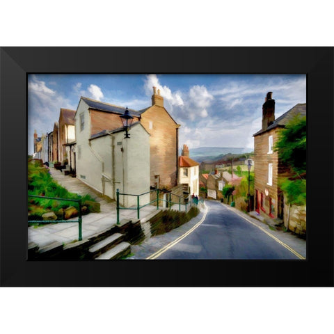 Robin Hoods Bay II Black Modern Wood Framed Art Print by Bolokofsky, Ronald