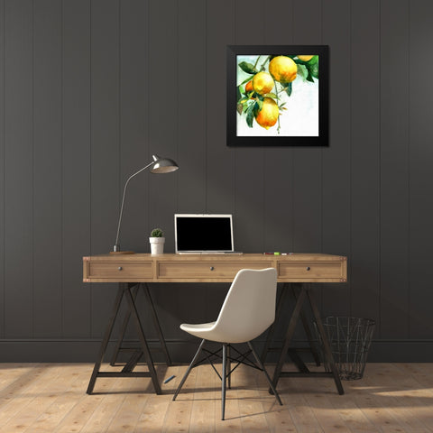 Lemons Black Modern Wood Framed Art Print by Bolokofsky, Ronald