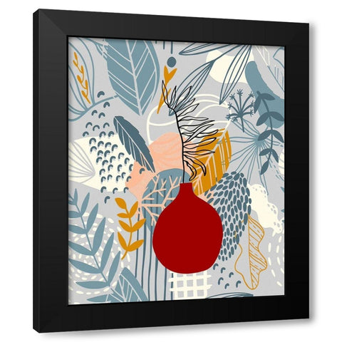 Autumn Leaves 73 Black Modern Wood Framed Art Print with Double Matting by Bolokofsky, Ronald