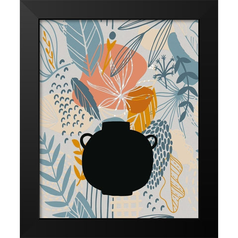 Autumn Leaves 74 Black Modern Wood Framed Art Print by Bolokofsky, Ronald