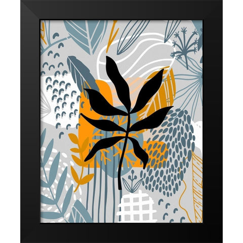 Autumn Leaves 75 Black Modern Wood Framed Art Print by Bolokofsky, Ronald