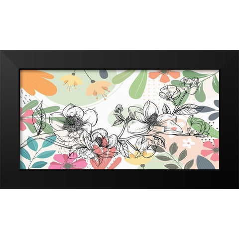 Magnolia Branch 170 Black Modern Wood Framed Art Print by Bolokofsky, Ronald