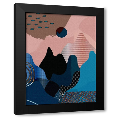 Mid Century Landscape 480 Black Modern Wood Framed Art Print by Bolokofsky, Ronald