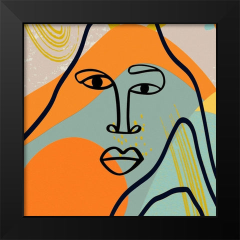 Mid Century Man 95 Black Modern Wood Framed Art Print by Bolokofsky, Ronald