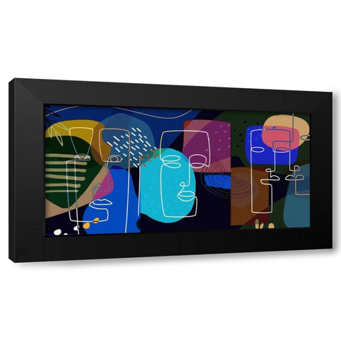 Modern Man 84 Black Modern Wood Framed Art Print by Bolokofsky, Ronald