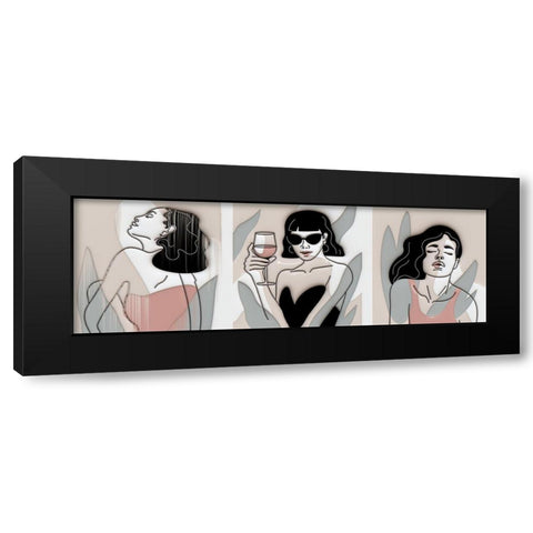 Modern Women 423 Black Modern Wood Framed Art Print by Bolokofsky, Ronald