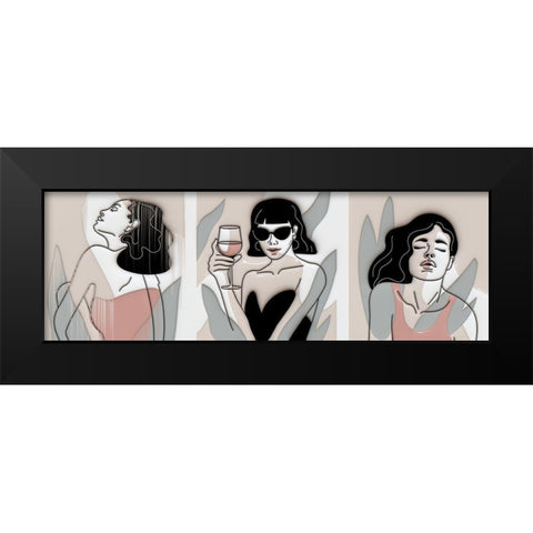 Modern Women 423 Black Modern Wood Framed Art Print by Bolokofsky, Ronald
