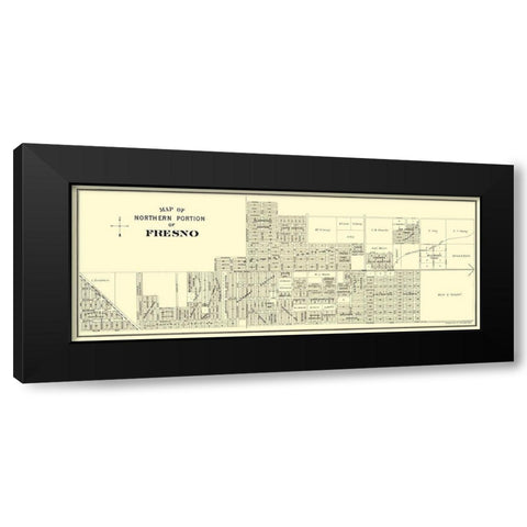 Fresno, Northern California Landowner - Thomas Black Modern Wood Framed Art Print with Double Matting by Thomas