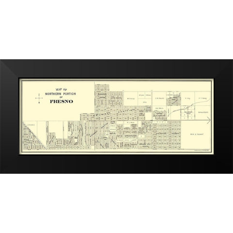 Fresno, Northern California Landowner - Thomas Black Modern Wood Framed Art Print by Thomas