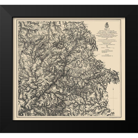 Atlanta Campaign IV - Ruger 1864 Black Modern Wood Framed Art Print by Ruger