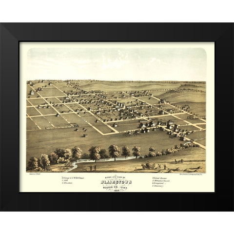 Blairstown Iowa - Ruger 1903 Black Modern Wood Framed Art Print by Ruger