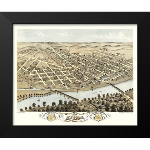 Attica Indiana - Ruger 1869 Black Modern Wood Framed Art Print by Ruger