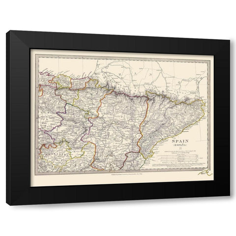 Spain 2 - Baldwin 1831 Black Modern Wood Framed Art Print with Double Matting by Baldwin