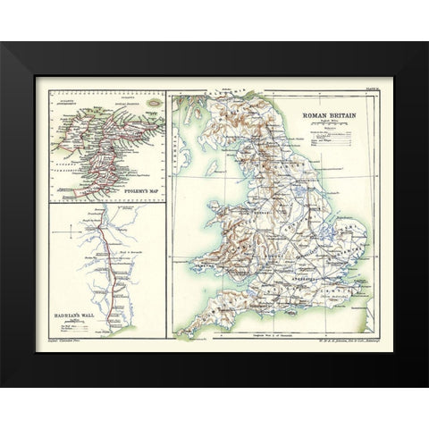 Roman Britain - Poole 1902 Black Modern Wood Framed Art Print by Poole