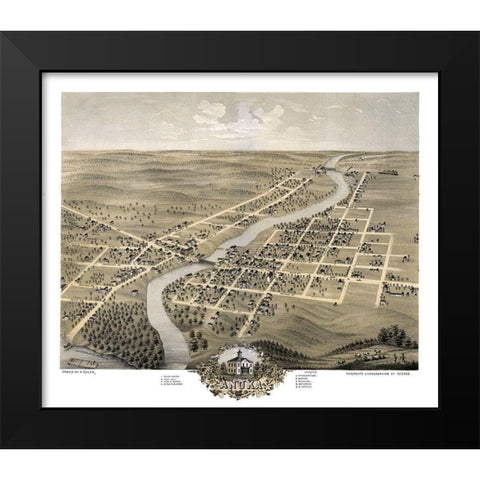 Anoka Minnesota - Ruger 1869 Black Modern Wood Framed Art Print by Ruger