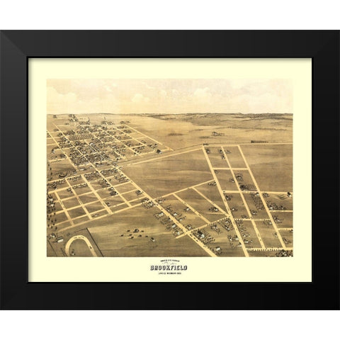 Brookfield Missouri - Ruger 1869 Black Modern Wood Framed Art Print by Ruger