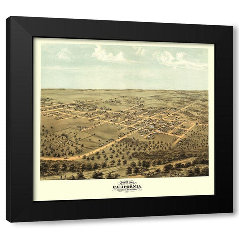 California Missouri - Ruger 1869 Black Modern Wood Framed Art Print by Ruger