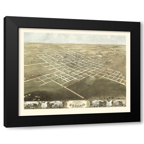 Sedalia Missouri - Ruger 1869 Black Modern Wood Framed Art Print by Ruger