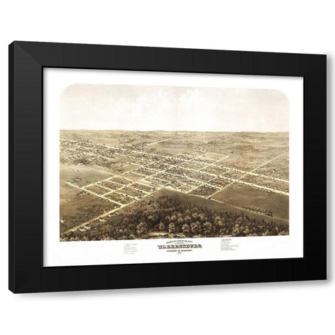Warrensburg Missouri - Ruger 1869 Black Modern Wood Framed Art Print with Double Matting by Ruger