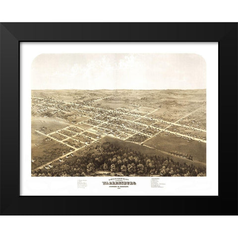 Warrensburg Missouri - Ruger 1869 Black Modern Wood Framed Art Print by Ruger