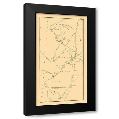 New York -1769 Black Modern Wood Framed Art Print by Unknown