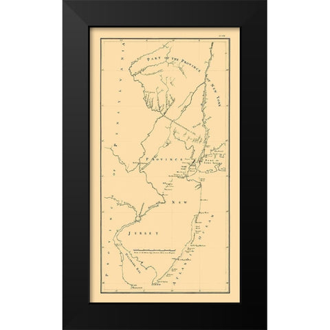 New York -1769 Black Modern Wood Framed Art Print by Unknown