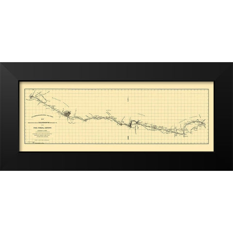 Hillsborough and Cincinnati Railroad - Jacobil Black Modern Wood Framed Art Print by Jacobil
