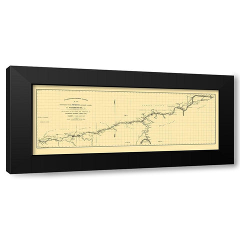 Hillsborough and Cincinnati Railroad - Jacobil Black Modern Wood Framed Art Print by Jacobil
