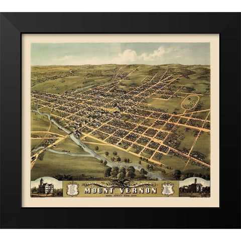 Mount Vernon Ohio - Ruger 1870 Black Modern Wood Framed Art Print by Ruger