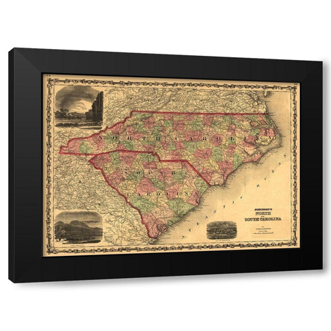 South Carolina - Browning 1861 Black Modern Wood Framed Art Print with Double Matting by Browning