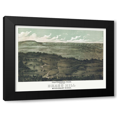Chattanooga Tennessee - Anderson 1887 Black Modern Wood Framed Art Print by Anderson