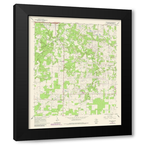 Cisco South Texas Quad - USGS 1987 Black Modern Wood Framed Art Print by USGS