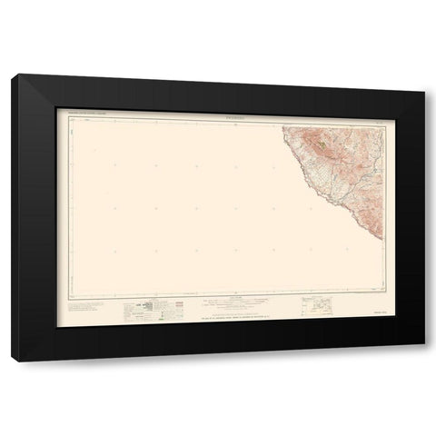 Presidio Texas Quad - USGS 1959 Black Modern Wood Framed Art Print by USGS