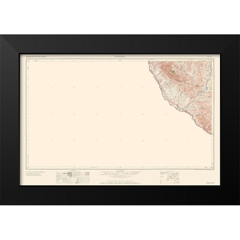Presidio Texas Quad - USGS 1959 Black Modern Wood Framed Art Print by USGS