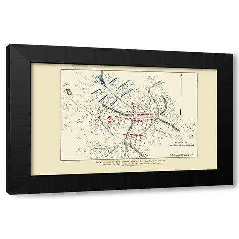 Resaca De La Palma Battle 1892 Black Modern Wood Framed Art Print by Church News Publishing