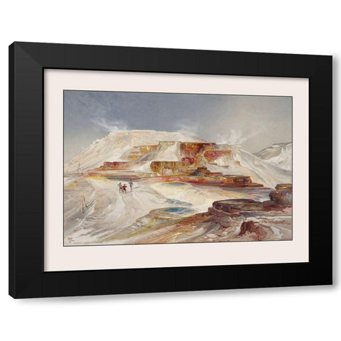 Yellowstone National Park Wyoming - Gardnier 1875 Black Modern Wood Framed Art Print with Double Matting by Gardnier