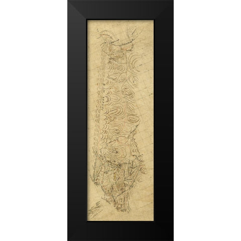 Alleghany County Virginia -1870 Black Modern Wood Framed Art Print by Unknown