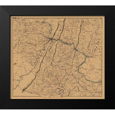 Clarke County Virginia - 1864 Black Modern Wood Framed Art Print by Unknown