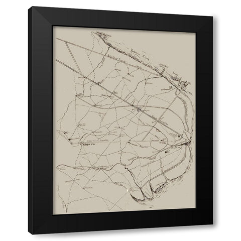 Fairfax Virginia - 1861 Black Modern Wood Framed Art Print by Unknown
