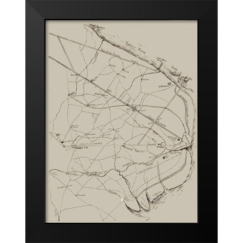 Fairfax Virginia - 1861 Black Modern Wood Framed Art Print by Unknown