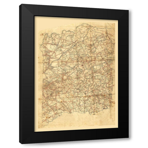 Spotsylvania County Virginia - 1860 Black Modern Wood Framed Art Print by Unknown