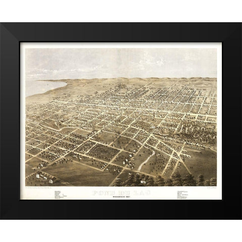 Fond Du Lac Wisconsin - Ruger 1867 Black Modern Wood Framed Art Print by Ruger