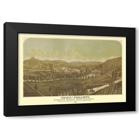 Phillippi West Virginia - Pool 1861 Black Modern Wood Framed Art Print with Double Matting by Pool