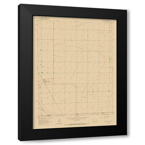 Carpenter Wyoming Quad - USGS 1963 Black Modern Wood Framed Art Print with Double Matting by USGS
