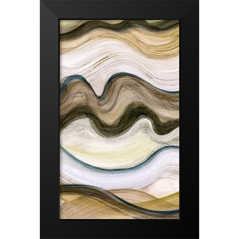 Wavelength I Black Modern Wood Framed Art Print by Brey