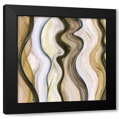 Wavelength II Black Modern Wood Framed Art Print with Double Matting by Brey