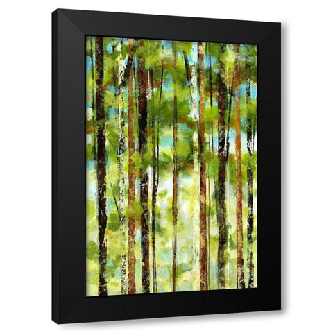 Forest I Black Modern Wood Framed Art Print with Double Matting by Brey