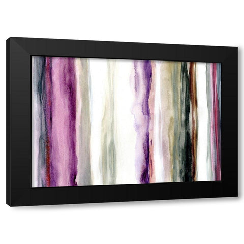 Sonoma Rain Black Modern Wood Framed Art Print by Brey