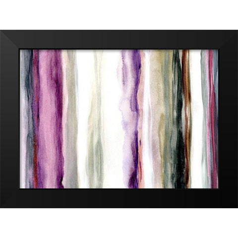 Sonoma Rain Black Modern Wood Framed Art Print by Brey