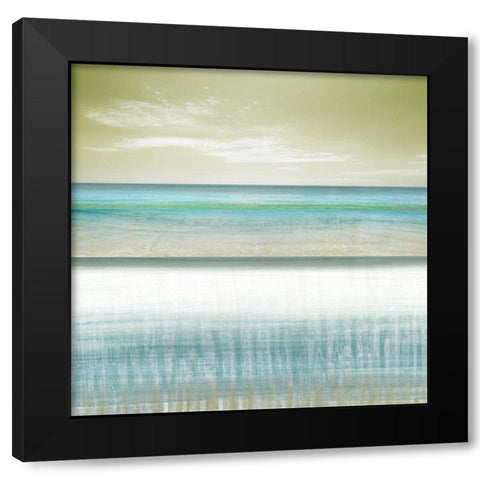 Sun and Sand I Black Modern Wood Framed Art Print by Brey